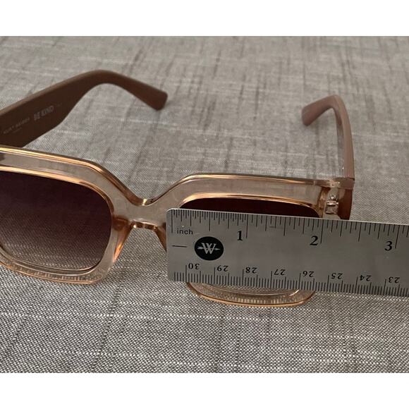 New Kurt Geiger London Womens Crystal Tan/Brown Gradient Square Sunglasses - Picture 14 of 15